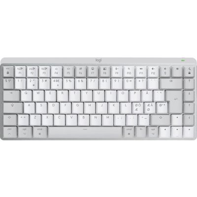 Logitech MX Mini Mechanical for Mac toetsenbord Kantoor Bluetooth QWERTY Deens, Fins, Noors, Zweeds Grijs, Wit