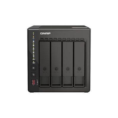 QNAP QVP-41C data-opslag-server NAS Tower Intel® Celeron® J6412 8 GB DDR4 0 TB Zwart