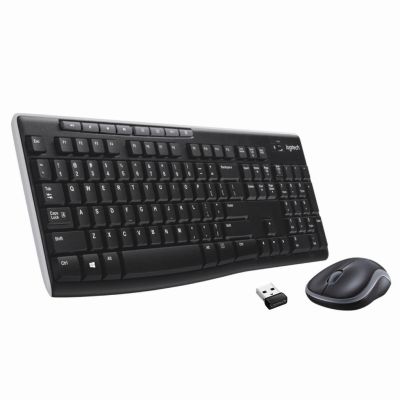 Logitech Wireless Combo MK270 toetsenbord Inclusief muis USB QWERTZ Zwitsers Zwart