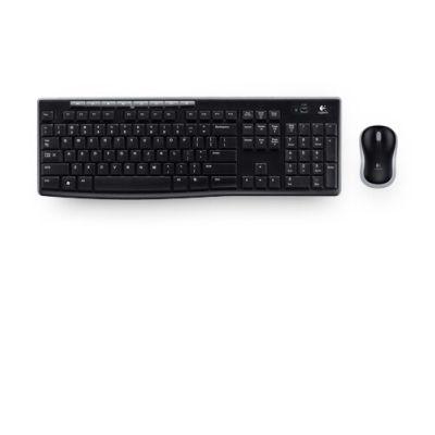 Logitech Wireless Combo MK270 toetsenbord Inclusief muis RF Draadloos QWERTY Russisch Zwart