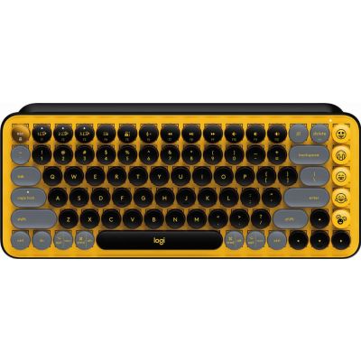 Logitech POP Keys toetsenbord Universeel RF-draadloos + Bluetooth QWERTY Portugees Zwart, Grijs, Geel