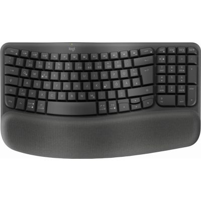 Logitech Wave Keys for Business toetsenbord Kantoor RF-draadloos + Bluetooth QWERTZ Duits Grafiet