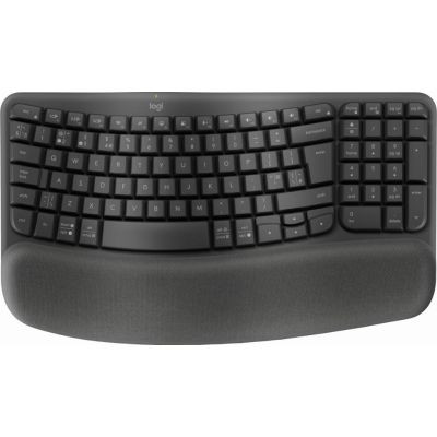 Logitech Wave Keys for Business toetsenbord Kantoor RF-draadloos + Bluetooth QWERTY Brits Engels Grafiet