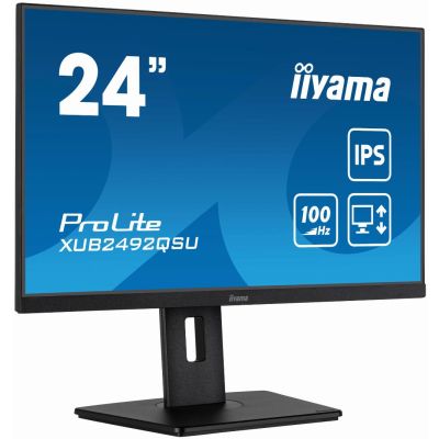 iiyama ProLite XUB2492QSU-B1 computer monitor 60,5 cm (23.8") 2560 x 1440 Pixels Quad HD LED Zwart