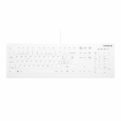 CHERRY AK-C8112 toetsenbord Medisch USB QWERTZ Zwitsers Wit