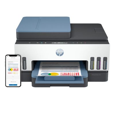HP Smart Tank 7306 Draadloos All-in-One Kleur Printer, Dubbelzijdig printen; Kopieerapparaat, Scanner