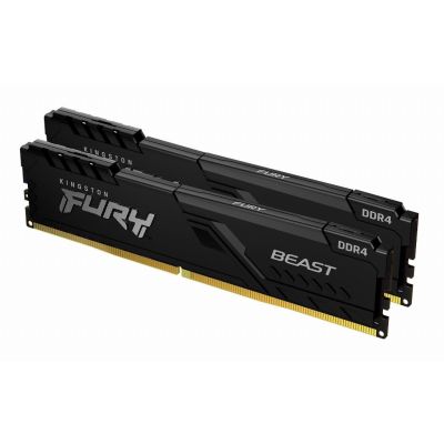 Kingston Technology FURY Beast 16GB 3600MT/s DDR4 CL17 DIMM (Kit van 2) Black