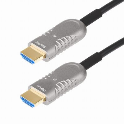 StarTech.com 15,2m Hybride Actieve Optische HDMI 2.1 Kabel (AOC), CMP, Plenum Rated, 8K Ultra High Speed HDMI 2.1/2.0 Optische Kabel, 48Gbps, 8K 60Hz/4K 120Hz, HDR10+/FRL/TMDS/eARC
