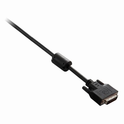 V7 V7E2DVI-03M-BLK DVI kabel 3 m DVI-D Zwart